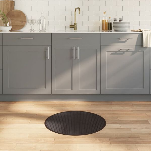 vidaXL Koberec kulat&yacute; tmavě hněd&yacute; 60 cm bambus