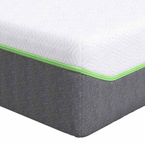 vidaXL Matrace B&iacute;l&aacute; a &scaron;ed&aacute; 80 x 200 cm Žak&aacute;rov&aacute; tkanina