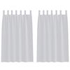 vidaXL Voile Z&aacute;clona 2 ks Světle &scaron;ed&aacute; 175 x 140 cm Polyester