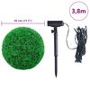 vidaXL Uměl&eacute; buxus koule s LED světly 2 ks zelen&eacute; 45 cm