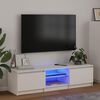 vidaXL TV skř&iacute;ňka s LED osvětlen&iacute;m b&iacute;l&aacute; 140 x 40 x 36 cm