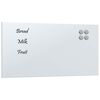 vidaXL N&aacute;stěnn&aacute; magnetick&aacute; tabule b&iacute;l&aacute; 60 x 30 cm tvrzen&eacute; sklo