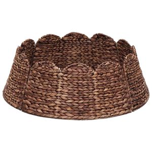 vidaXL V&aacute;nočn&iacute; obojek na stromek Kulat&yacute; Hněd&aacute; Průměr 45 x 22 cm