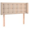 vidaXL Čelo postele typu u&scaron;&aacute;k cappuccino 83 x 16 x 78/88 cm uměl&aacute; kůže