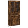 vidaXL Skř&iacute;ň highboard kouřov&yacute; dub 69,5 x 34 x 180 cm kompozitn&iacute; dřevo