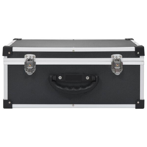 vidaXL Kufr na CD na 60 CD hlin&iacute;k ABS čern&yacute;