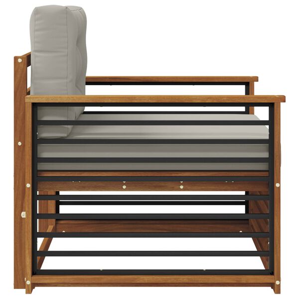 vidaXL Venkovn&iacute; pohovkov&aacute; souprava Masivn&iacute; ak&aacute;ciov&eacute; dřevo a polyester