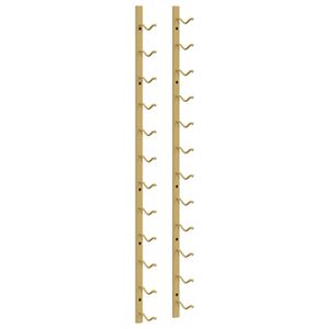 vidaXL N&aacute;stěnn&yacute; stojan na v&iacute;no na 12 lahv&iacute; zlat&yacute; železo