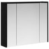 vidaXL Koupelnov&aacute; zrcadlov&aacute; skř&iacute;ň Čern&yacute; dub 73,5 x 16 x 62,5 cm
