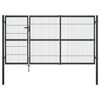 vidaXL Zahradn&iacute; br&aacute;na se sloupky ocelov&aacute; 350 x 140 cm antracitov&aacute;