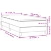 vidaXL Box Spring Postel s matrac&iacute; Světle &scaron;ed&aacute; 90x220 cm Samet