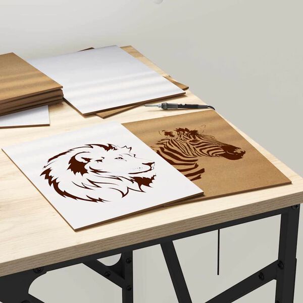 vidaXL Dekorační panely 12 pcs Bílá 15 x 21 x 0.3 cm Kompozitní dřevo