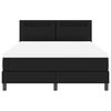 vidaXL Rám postele s matrací s matrací Černá 140 x 200 cm Umělá kůže