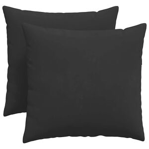 vidaXL Pohovkov&eacute; pol&scaron;t&aacute;ře 2 pcs Čern&aacute; 50 x 50 cm textil