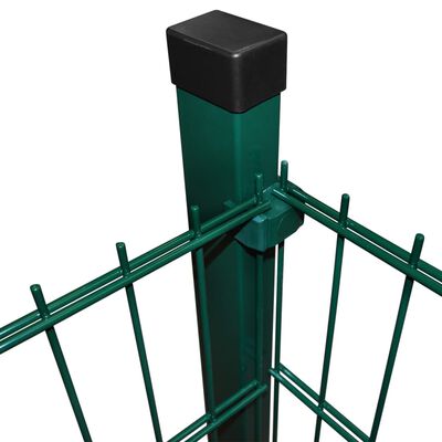 vidaXL 2D zahradní plotový dílec a sloupky 2008x2230 mm, 2 m, zelené
