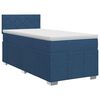 vidaXL Postel boxspring s matrac&iacute; s čelo Modr&aacute; 80 x 200 cm Textil