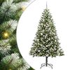 vidaXL Uměl&yacute; v&aacute;nočn&iacute; stromeček s uměl&yacute;m sněhem 300 LED Tepl&aacute; b&iacute;l&aacute;