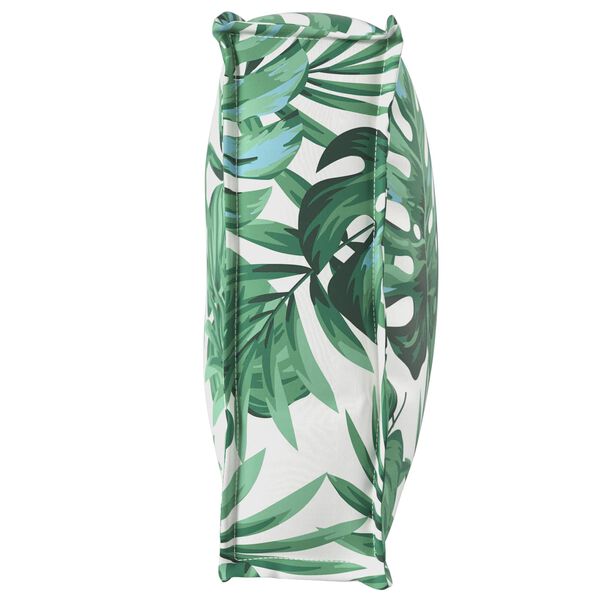 vidaXL Polstr na paletové opěradlo Vzor listí 120 x 40 x 12 cm