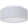 vidaXL Stropn&iacute; lampa s reflektory &Scaron;ed&aacute; 30 x 30 x 13,5 cm textil