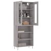vidaXL Skř&iacute;ň highboard &scaron;ed&aacute; sonoma 69,5 x 34 x 180 cm kompozitn&iacute; dřevo