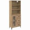 vidaXL Vysok&yacute; bufet Artisanov&yacute; dub 69,5 x 34 x 180 cm Kompozitn&iacute; dřevo