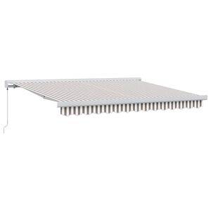 vidaXL Stahovac&iacute; mark&yacute;za Světle &scaron;ed&aacute; a b&iacute;l&aacute; 450 &times; 300 cm