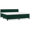 vidaXL Box spring postel s matrac&iacute; tmavě zelen&aacute; 200x200 cm samet