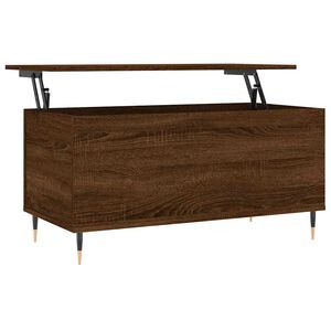 vidaXL Konferenčn&iacute; stolek hněd&yacute; dub 90 x 44,5 x 45 cm kompozitn&iacute; dřevo