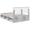 vidaXL R&aacute;m postele s čelo Beton 120 x 200 cm Kompozitn&iacute; dřevo