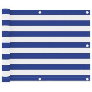 vidaXL Balk&oacute;nov&aacute; z&aacute;stěna b&iacute;lomodr&aacute; 75 x 300 cm oxfordsk&aacute; l&aacute;tka