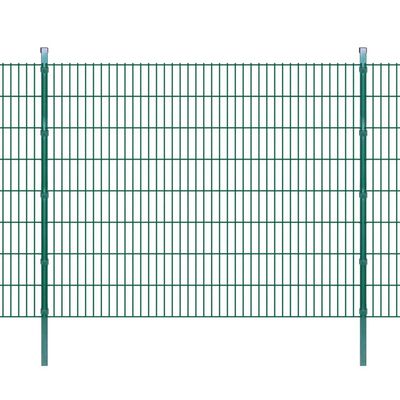 vidaXL 2D zahradní plotové dílce a sloupky 2008x1630 mm 8 m zelené