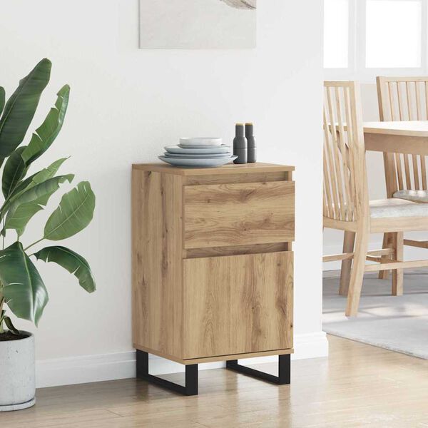 vidaXL Serv&iacute;rovac&iacute; skř&iacute;ň dub artisan 35 x 40 x 70 cm Kompozitn&iacute; dřevo