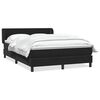 vidaXL Box spring postel s matrac&iacute; čern&aacute; 160x210 cm samet