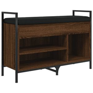 vidaXL Lavice s botn&iacute;kem hněd&yacute; dub 85,5x32x57,5 cm kompozitn&iacute; dřevo