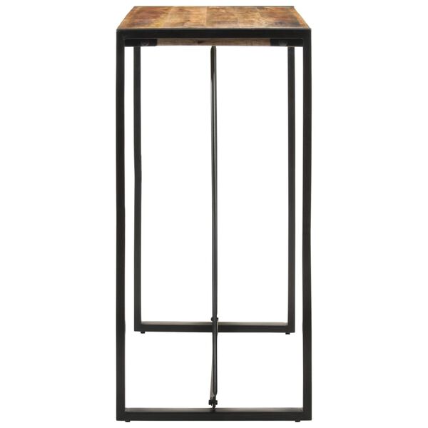 vidaXL Barov&yacute; stůl 110 x 55 x 110 cm masivn&iacute; hrub&eacute; mangovn&iacute;kov&eacute; dřevo