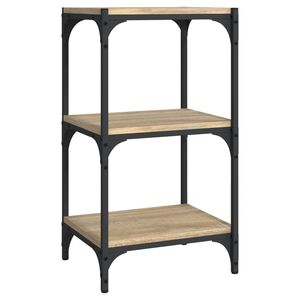 vidaXL Knihovna dub sonoma 40x33x70,5 cm kompozitn&iacute; dřevo a ocel