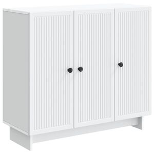 vidaXL Serv&iacute;rovac&iacute; skř&iacute;ň B&iacute;l&aacute; 89 x 34,5 x 80 cm Kompozitn&iacute; dřevo