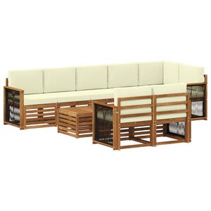 vidaXL Sedac&iacute; soupravy Masivn&iacute; ak&aacute;tov&eacute; dřevo