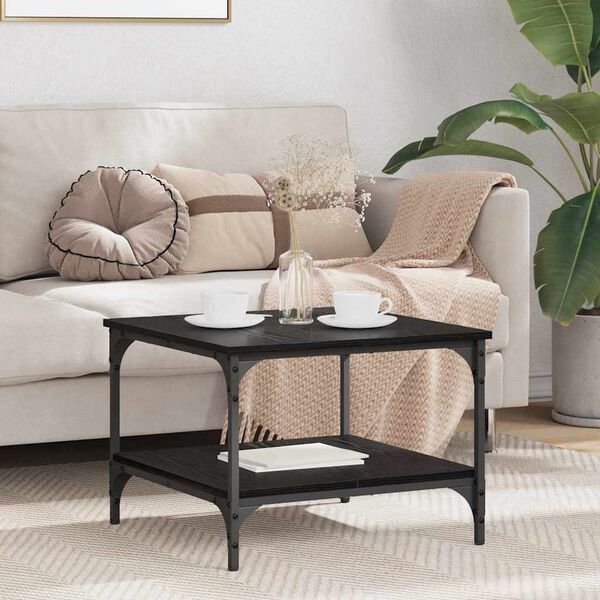 vidaXL Konferenčn&iacute; stolek Čern&yacute; dub 55 x 55 x 40 cm kompozitn&iacute; dřevo