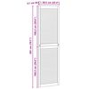 vidaXL Skř&iacute;ňov&eacute; dveře se dveřmi 4 pcs Př&iacute;rodn&iacute; 140.5 x 2 x 59.5 cm