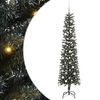 vidaXL Uměl&yacute; v&aacute;nočn&iacute; stromeček Zelen&aacute; 210 cm PVC, plast a ocel