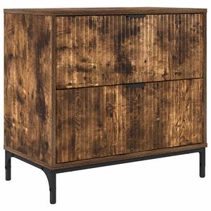 vidaXL Nočn&iacute; stolek Kouřov&yacute; dub 63,5 x 36 x 61 cm Kompozitn&iacute; dřevo