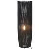 vidaXL Stojací lampa vrba černá 84 cm E27