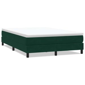 vidaXL Postel Box Spring bez matrace tmavě zelen&aacute; 160x210 cm samet