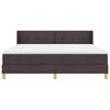 vidaXL Postel s boxspringem s čelo Tmavě hněd&aacute; 200 x 180 cm Polyester