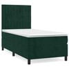 vidaXL Box spring postel s matrac&iacute; tmavě zelen&aacute; 90x190 cm samet