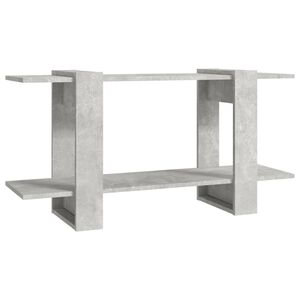 vidaXL Knihovna betonově &scaron;ed&aacute; 100 x 30 x 51 cm kompozitn&iacute; dřevo