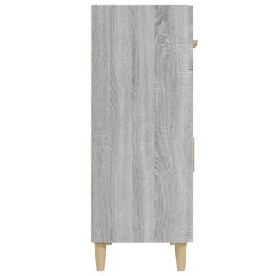 vidaXL Příborník šedý sonoma 69,5 x 34 x 89 cm kompozitní dřevo