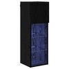 vidaXL N&aacute;stěnn&aacute; TV skř&iacute;ň 30,5 x 30 x 90 cm Čern&yacute; dub Kompozitn&iacute; dřevo