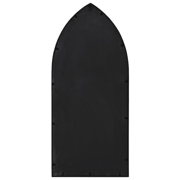 vidaXL Zahradn&iacute; zrcadlo čern&eacute; 70 x 30 cm železo pro použit&iacute; venku